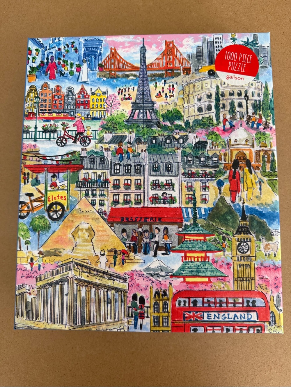 Galison “Cities Around the World” by Michael Storrings 1000-Piece Puzzle